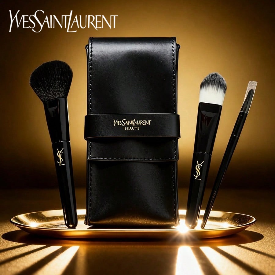 Luxury Beach Bags Ysl - ชุดแปรงแต่งหน้า YSL รุ่น 3 ชิ้น ประกอบด้วยแปรงทาปาก