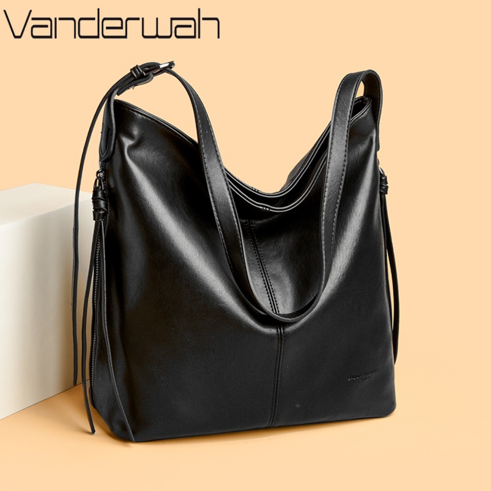 Luxury Bags Limited Edition - กระเป๋าโท้ทโฮโบรุ่นลิมิเต็ดอิดิชั่น กระเป๋าสะพายข้างดีไซน์หรูขนาดใหญ่สำหรับผู้หญิง กระเป๋าสะพายไหล่หนังนุ่มคุณภาพสูง