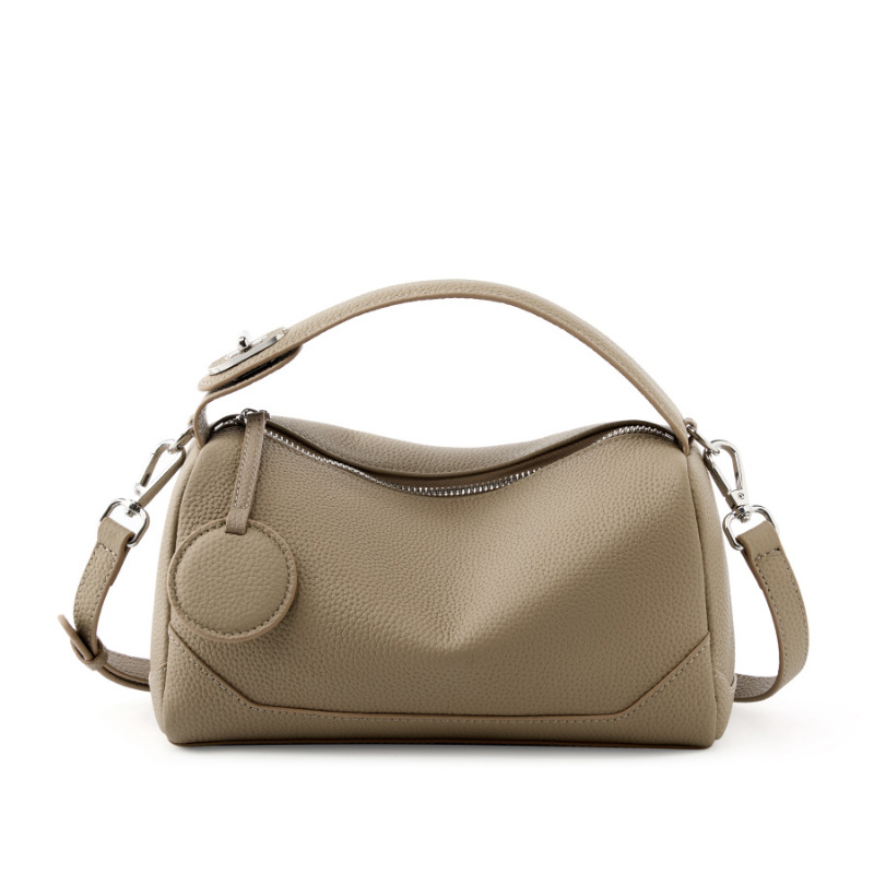 Luxury Bags Affordable - กระเป๋าถือหนังแท้ดีไซน์หรูหราสำหรับผู้หญิง รุ่น Boston Bag ทันสมัย ใช้งานได้หลากหลาย