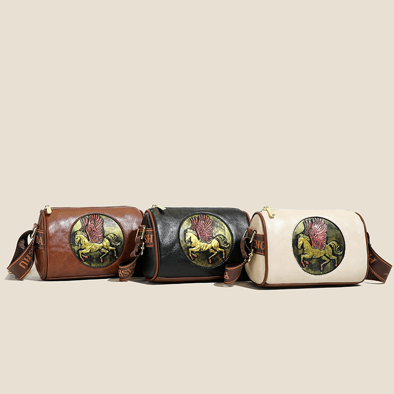 กระเป๋าหนังลายเพกาซัสแบบสะพายข - Luxury Bags Hand Painted บทวิจารณ์และราคา
