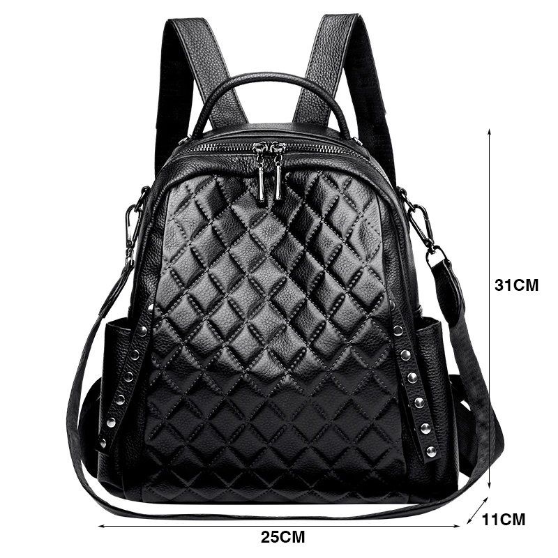 ของแท้หนัง Rucksack ผู้หญิงไหล - Luxury Bags With Zipper บทวิจารณ์และราคา