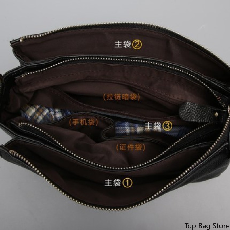 กระเป๋าหนังแท้สะพายข้างสำหรับผ - Luxury Bags Quiet บทวิจารณ์และราคา