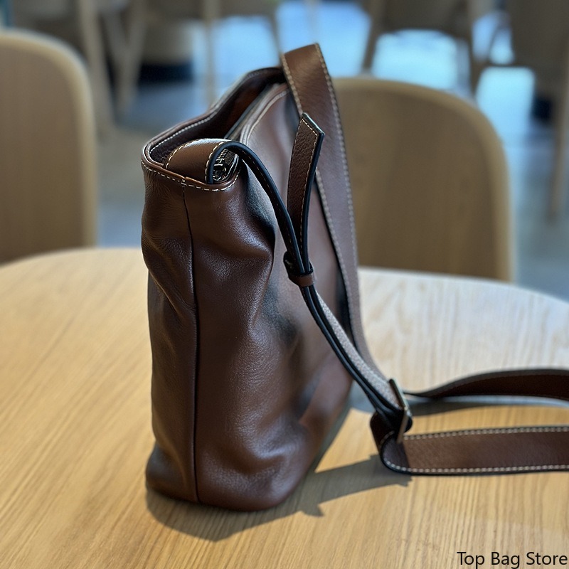 กระเป๋าหนังแท้ทรงถังสำหรับผู้ห - Luxury Bags Quiet บทวิจารณ์และราคา