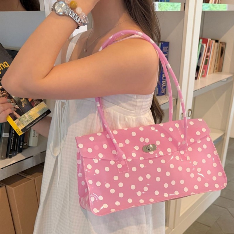 กระเป๋าถือ Y2K Dots PVC Jelly  - Luxury Y2K Bags บทวิจารณ์และราคา