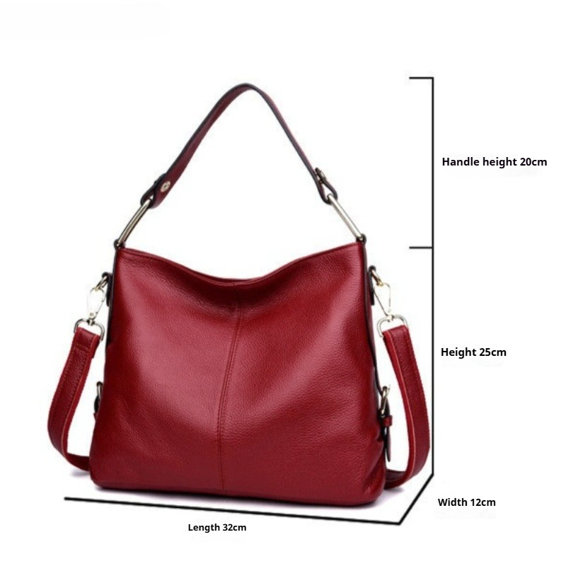 กระเป๋าสะพายไหล่หนังแท้สำหรับผ - Luxury Bags Quiet บทวิจารณ์และราคา