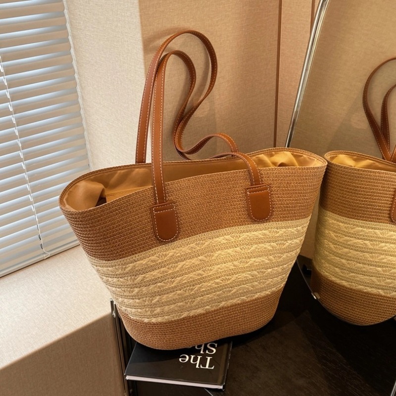 กระเป๋ากระเป๋าฟางสำหรับผู้หญิง - Luxury Beach Bags Ysl บทวิจารณ์และราคา