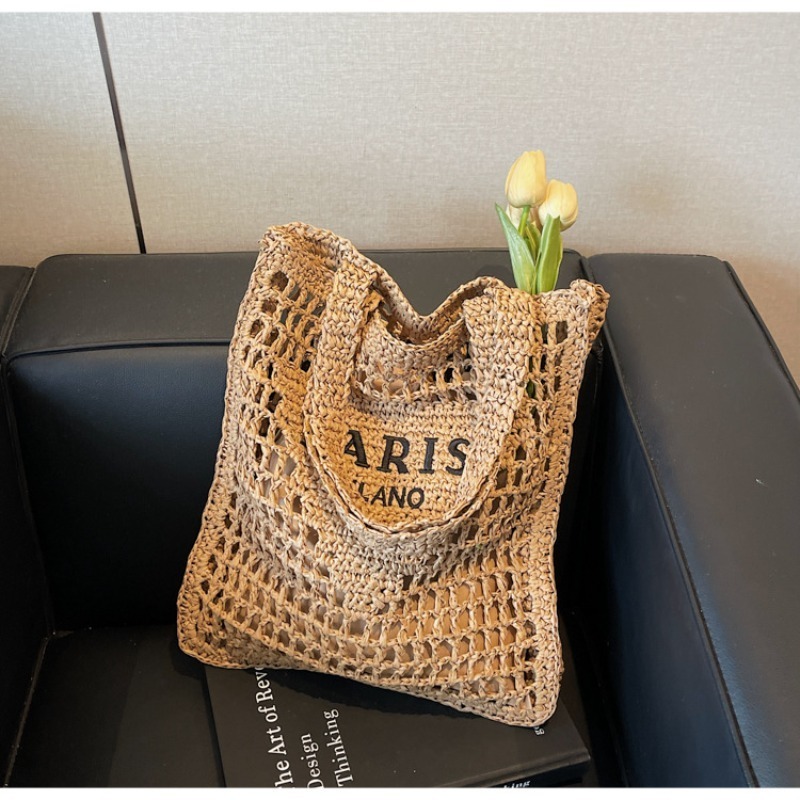 แฟชั่นฟางไหล่กระเป๋าผู้หญิงฤดู - Luxury Beach Bags Ysl บทวิจารณ์และราคา