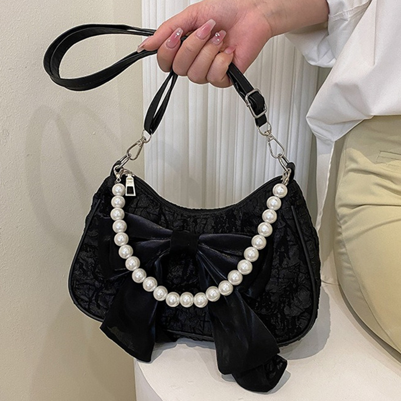 กระเป๋าผู้หญิงสีขาวลายไข่มุก ก - Luxury Y2K Bags บทวิจารณ์และราคา