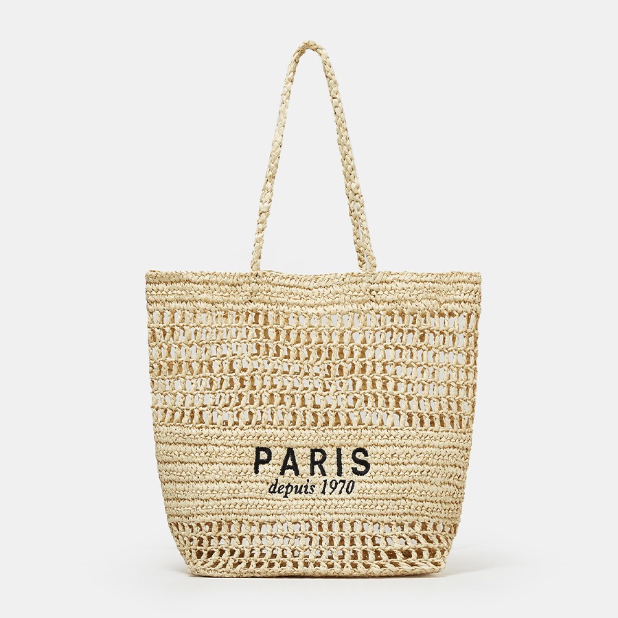 ผู้หญิงจดหมายกลวงฟางกระเป๋าถือ - Luxury Beach Bags Ysl บทวิจารณ์และราคา