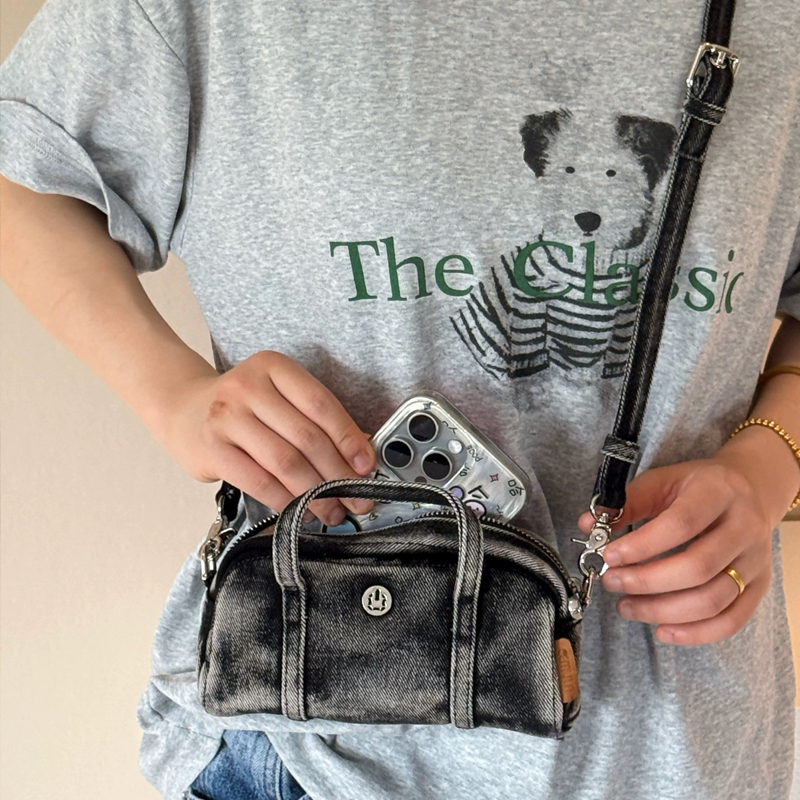 กระเป๋าสะพายไหล่ผ้าเดนิมทรงกล่ - Luxury Bags With Zipper บทวิจารณ์และราคา