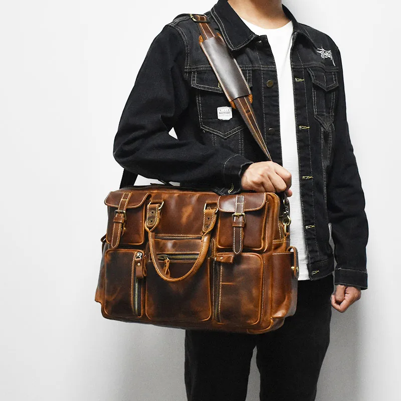 Vintage Men's กระเป๋าสะพายสีดํ - Luxury Bags Luggage บทวิจารณ์และราคา