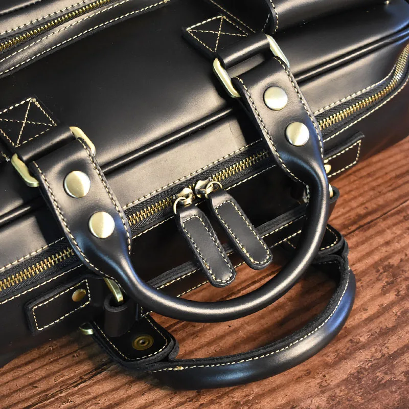 Vintage Men's กระเป๋าสะพายสีดํ - Luxury Bags Luggage บทวิจารณ์และราคา