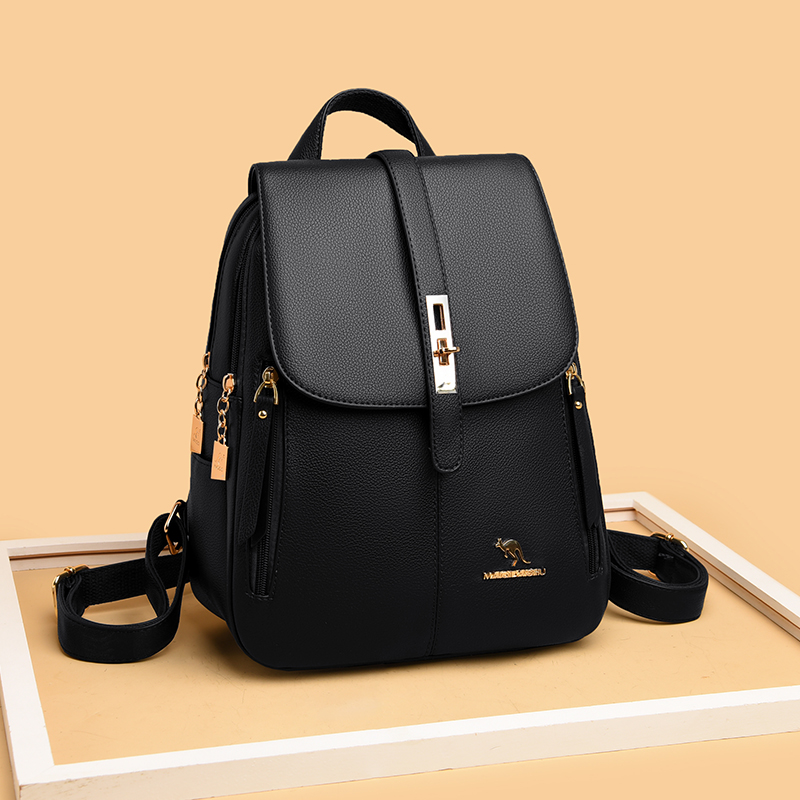 กระเป๋าเป้สะพายหลังหนังวินเทจส - Luxury Bags With Zipper บทวิจารณ์และราคา