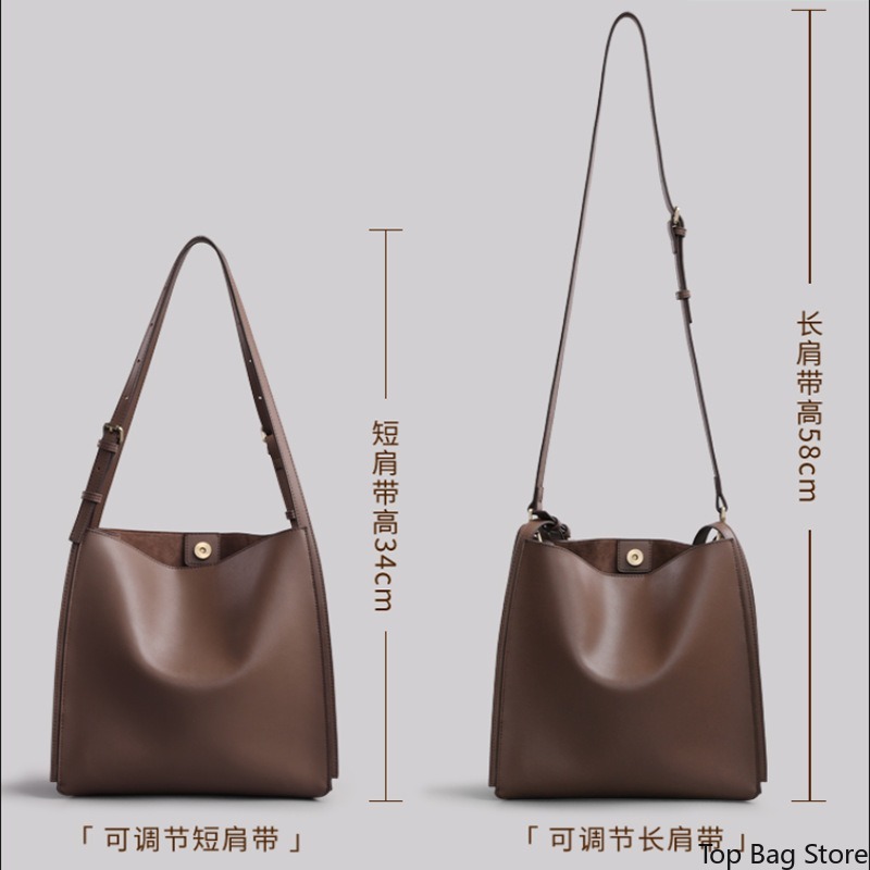 กระเป๋าหนังแท้ทรงถังสำหรับผู้ห - Luxury Bags Quiet บทวิจารณ์และราคา