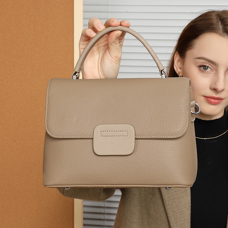 กระเป๋าหนังแท้สะพายไหล่สำหรับผ - Luxury Bags Quiet บทวิจารณ์และราคา