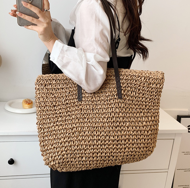 กระเป๋าถือสตรีฤดูร้อนกระเป๋าชา - Luxury Beach Bags Ysl บทวิจารณ์และราคา