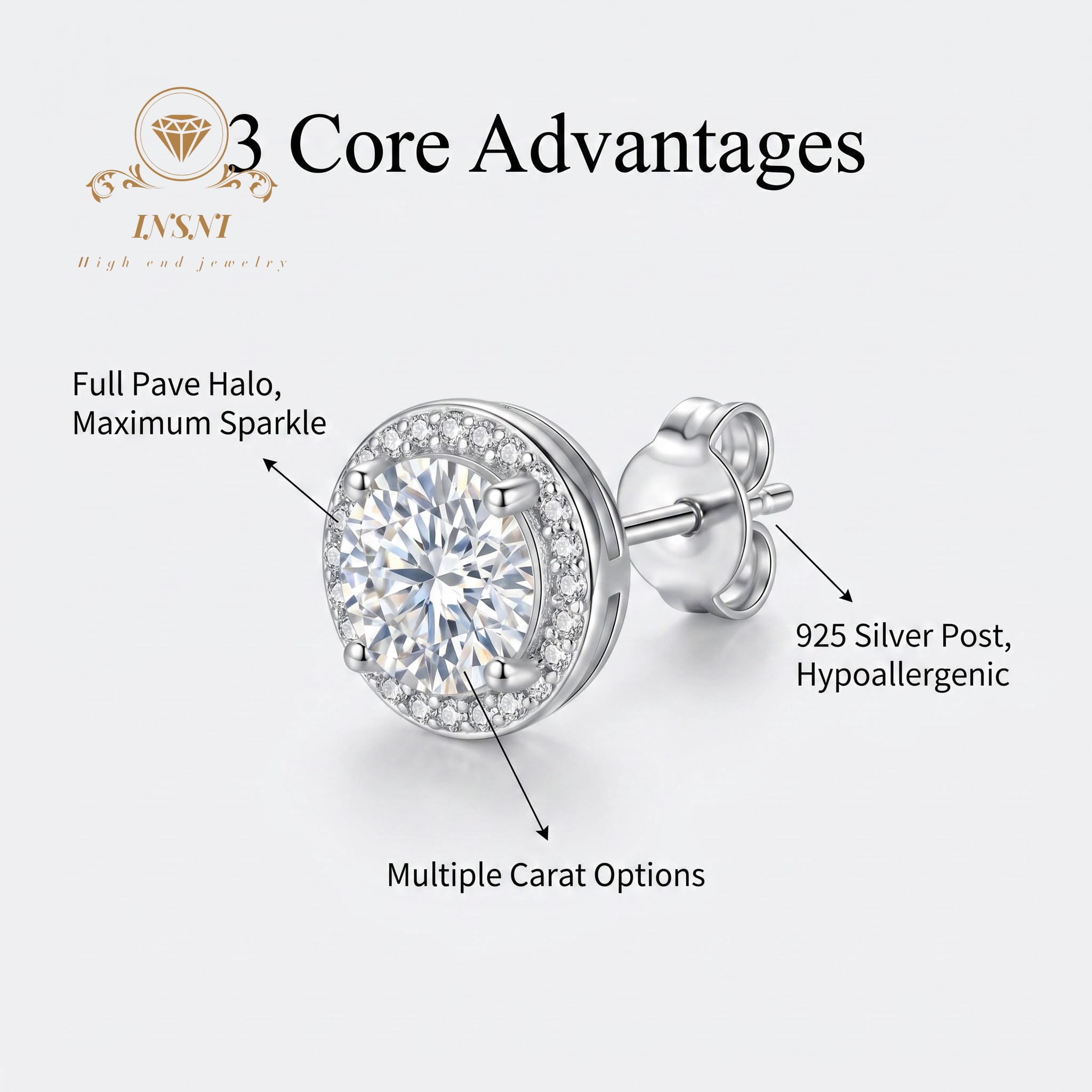 D-color Moissanite Sterling Si - Luxury Bags Affordable บทวิจารณ์และราคา