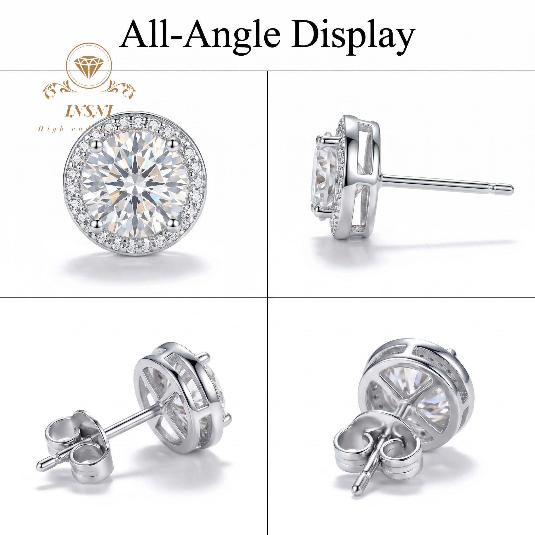 D-color Moissanite Sterling Si - Luxury Bags Affordable บทวิจารณ์และราคา